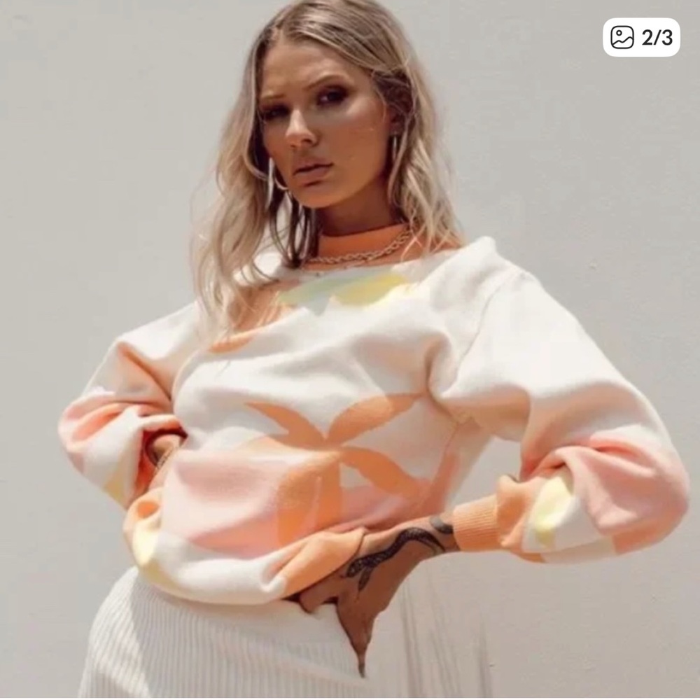 NWT Princess Polly Tropical/Sunset Sweater